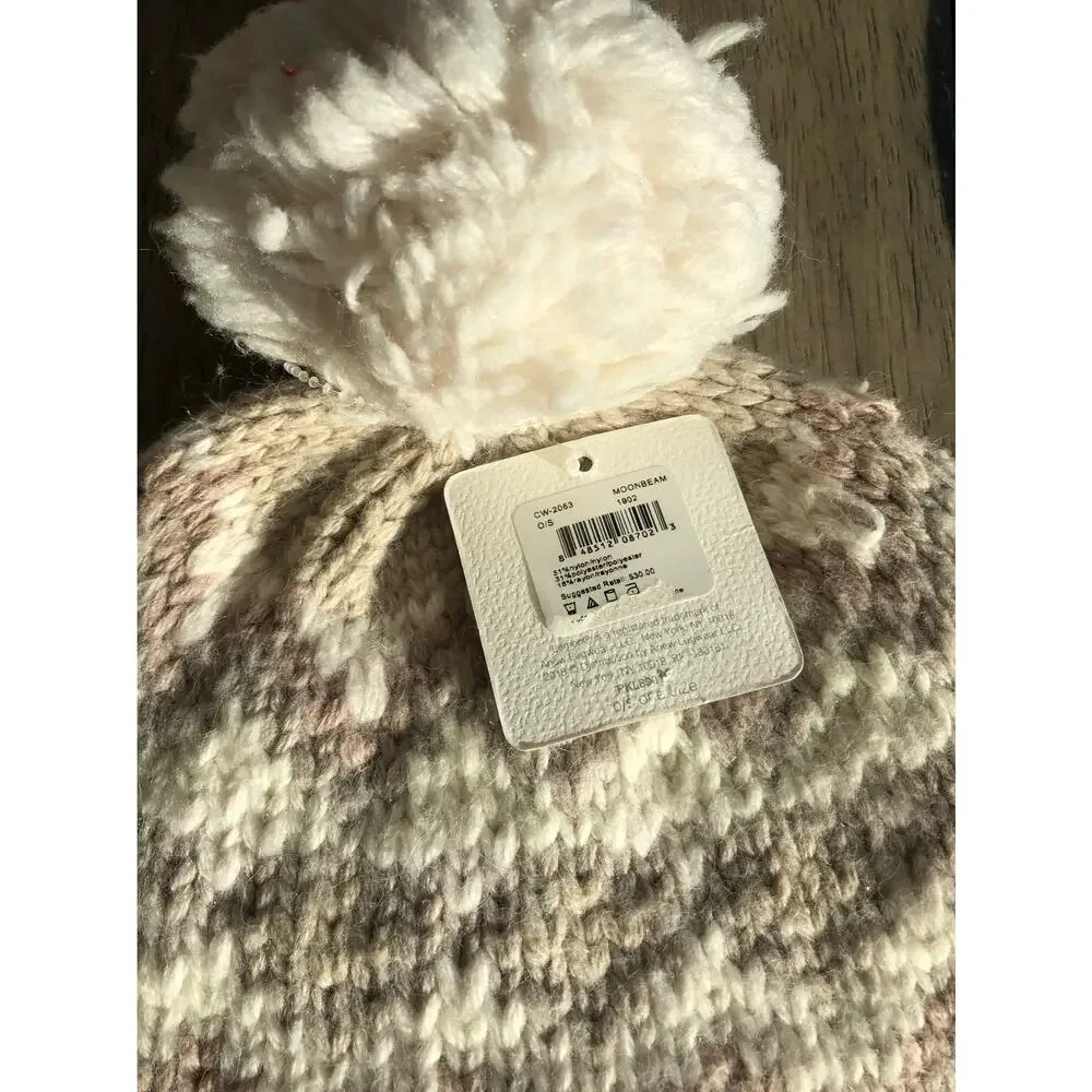 Lemon Knit Moonbeam Beanie with Pom Pom - OS